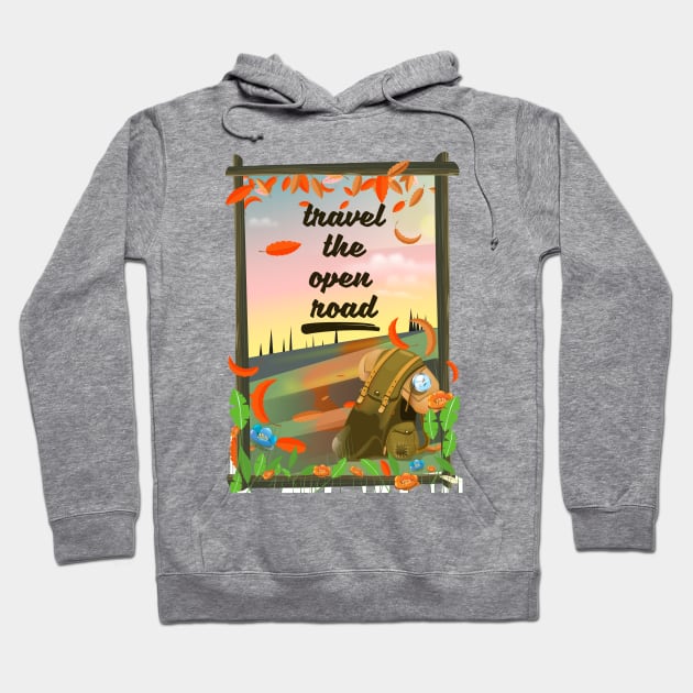 Travel the open Road Hoodie by nickemporium1